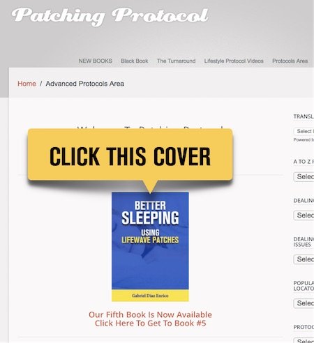 Lifewave Patches Better Sleeping Book - Click This Cover - Better Sleeping Using Lifewave Patches